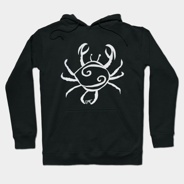Zodiac - Cancer (neg image) Hoodie by StormMiguel - SMF
